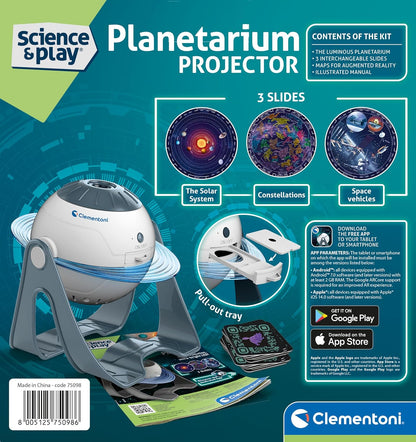 Clementoni- Star Projector: With Lights, AR App & Space Exploration (8+ Years