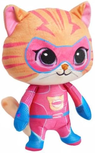 Just Play Disney Junior SuperKitties 7-inch Small Plush Stuffed Animal, Ginny, Kitten, Kids Toys for Ages 2 Up