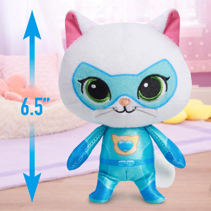 Just Play Disney Junior SuperKitties 6.5-inch Small Plush Stuffed Animal, Bitsy, Kitten, Kids Toys for Ages 2 Up