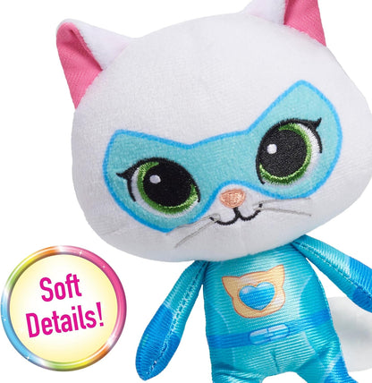 Just Play Disney Junior SuperKitties 6.5-inch Small Plush Stuffed Animal, Bitsy, Kitten, Kids Toys for Ages 2 Up