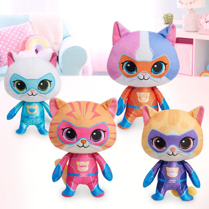 Just Play Disney Junior SuperKitties 7-inch Small Plush Stuffed Animal, Sparks, Kitten, Kids Toys for Ages 2 Up