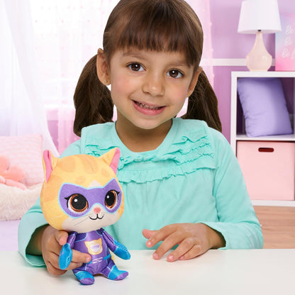 Just Play Disney Junior SuperKitties 7-inch Small Plush Stuffed Animal, Sparks, Kitten, Kids Toys for Ages 2 Up