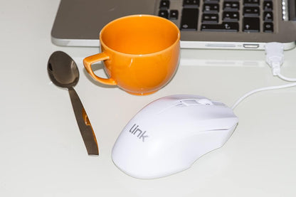 Link LKMOS11 MOUSE USB COLORE BIANCO