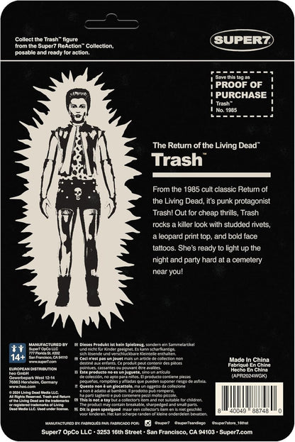 Super7 Return of The Living Dead Reaction Figures Wave 04 - Trash (Monster Glow) Action Figure