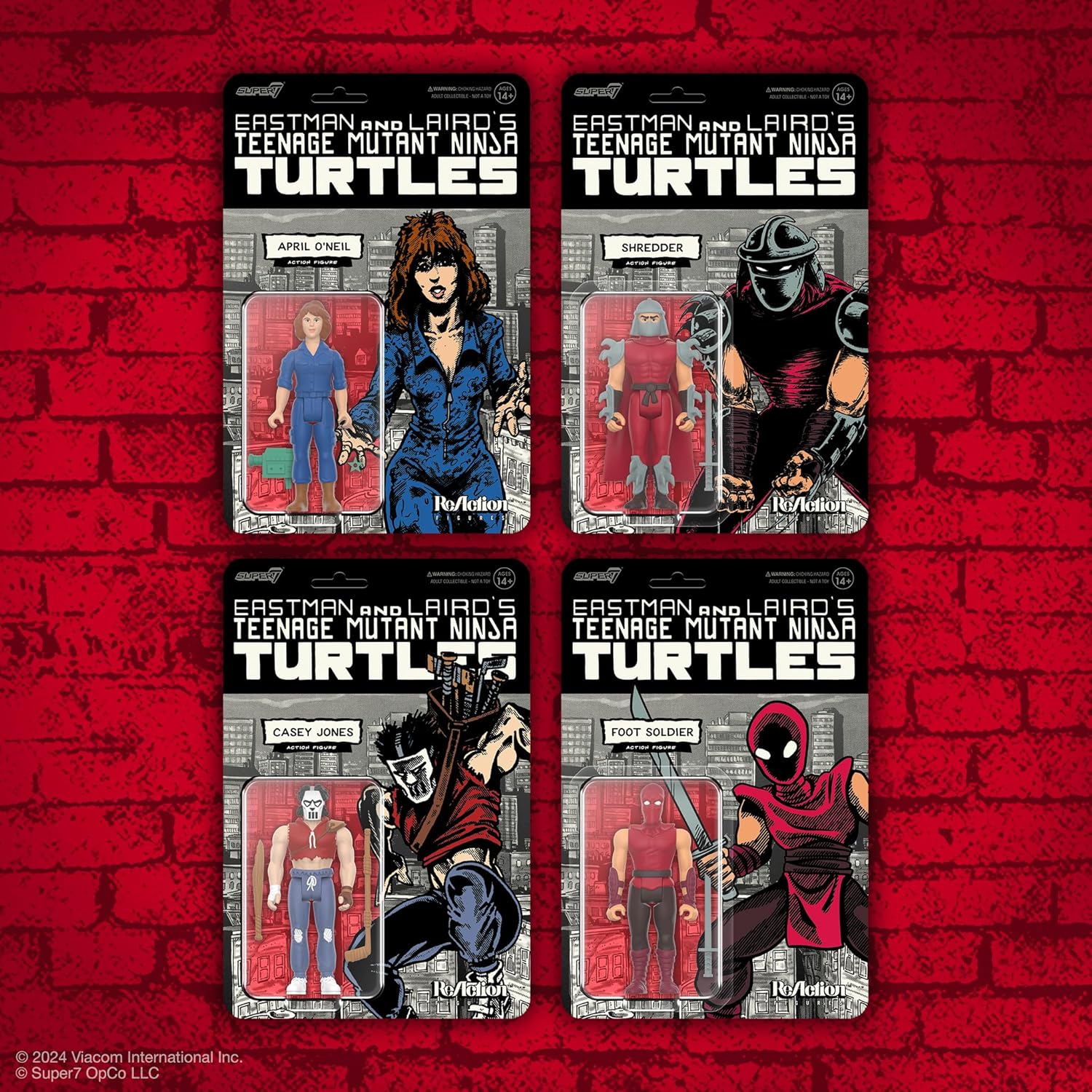 Super7 Teenage Mutant Ninja Turtles Reaction Figures Wave 11 - Shredder (Comic Color) Action Figure