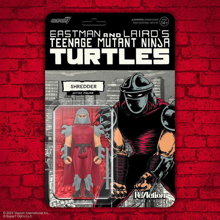 Super7 Teenage Mutant Ninja Turtles Reaction Figures Wave 11 - Shredder (Comic Color) Action Figure