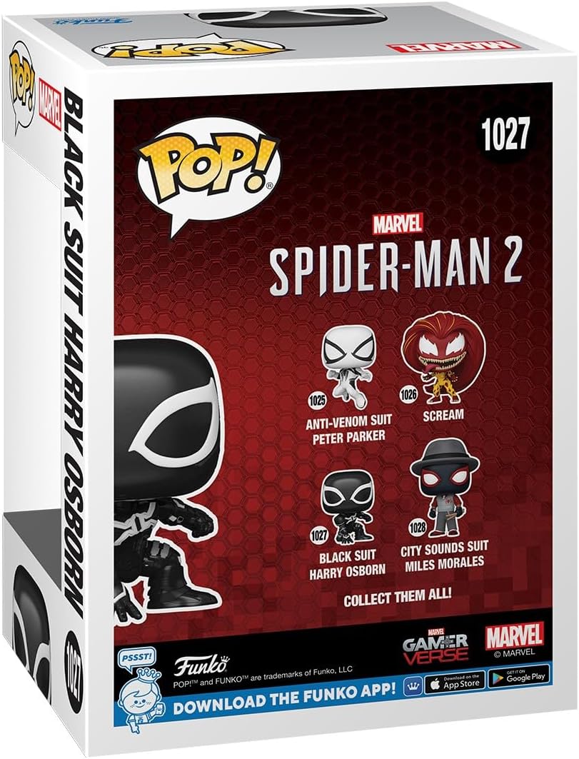 Funko POP! Games: SM2VG - Harry Osborn - (Black Suit) - Spider-man 2 Video Game - Collectable Vinyl Figure - Gift Idea - Official Merchandise - Toys for Kids & Adults - Video Games Fans