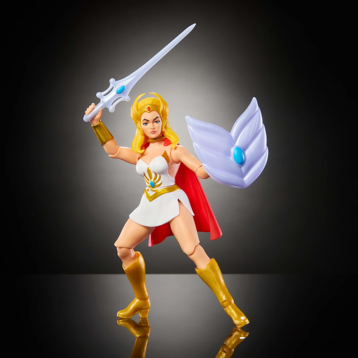 Masters of the Universe Origins Action Figure She-Ra Cartoon Collection, 5.5-inch 1980s TV Heroine, Princess of Power Detailed Design & Accessories