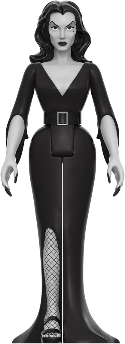 Super7 Vampira Reaction Figures Wave 01 - Vampira Plan 9 Grayscale Action Figure