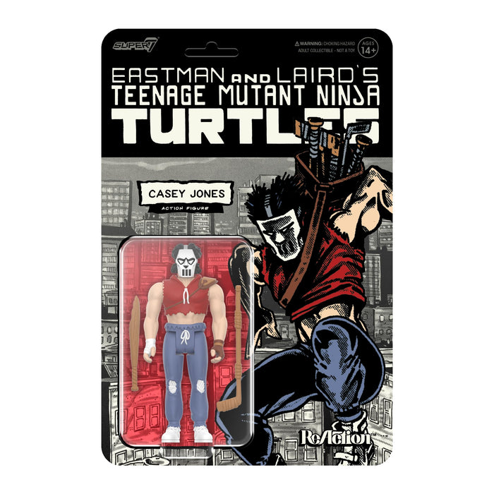 Super7 Teenage Mutant Ninja Turtles Reaction Figures Wave 11 - Casey Jones (Comic Color) Action Figure