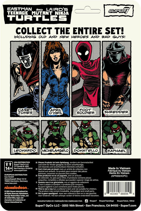Super7 Teenage Mutant Ninja Turtles Reaction Figures Wave 11 - Casey Jones (Comic Color) Action Figure