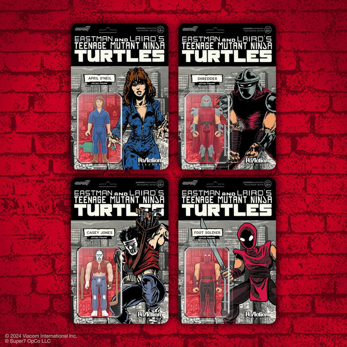 Super7 Teenage Mutant Ninja Turtles Reaction Figures Wave 11 - Casey Jones (Comic Color) Action Figure