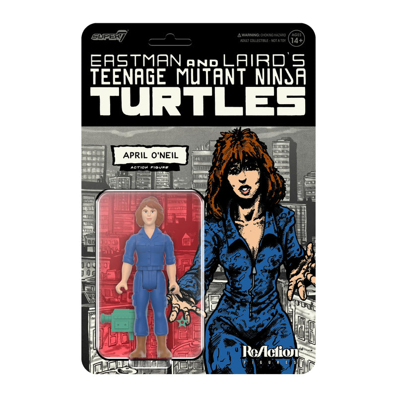 Super7 Teenage Mutant Ninja Turtles Reaction Figures Wave 11 - April O'Neil (Comic Color) Action Figure