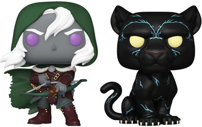Funko Pop! Games: Dungeons & Dragons - Drizzt & Guenhwyvar 2 Pack - D&D - Vinyl Collectible Figure - Gift Idea - Official Merchandise - Toy for Children and Adults - Games Fans