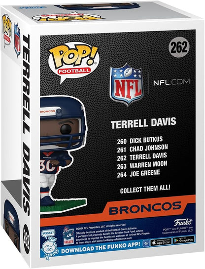 Funko Pop! NFL: Broncos - Terrell Davis - NFL Legends - Collectable Vinyl Figure - Gift Idea - Official Merchandise - Toys for Kids & Adults - Sports Fans - Model Figure for Collectors and Display