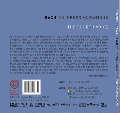 Benedek Horvath – Bach/Goldberg Variations “The Fourth Voice” (Deluxe Edition)