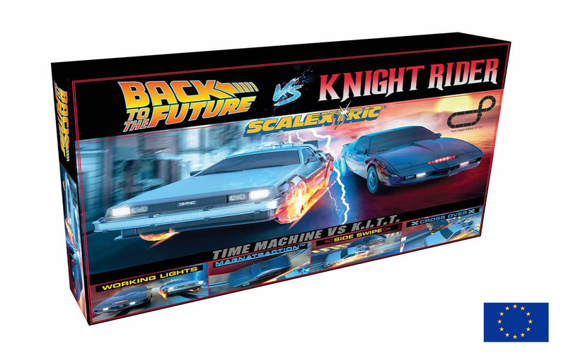Scalextric 1980s TV - Back to the Future vs Knight Rider Race Set