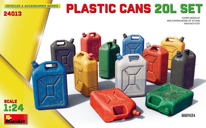 MiniArt - 1/24 Plastic Cans 20l Set 12 Stuks  (11/24) *