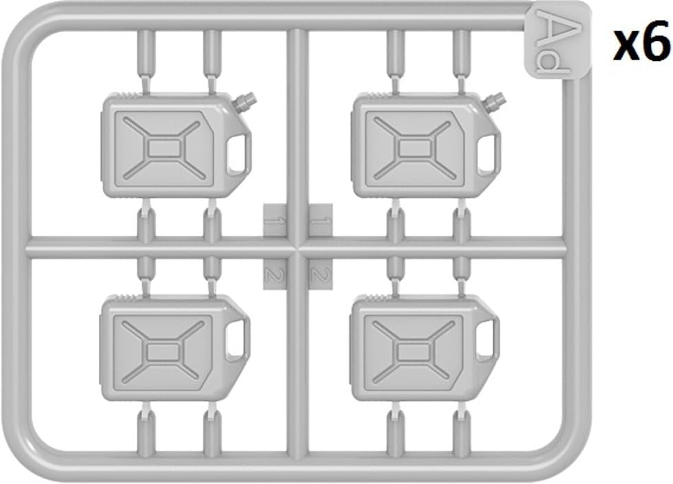 MiniArt - 1/24 Plastic Cans 20l Set 12 Stuks  (11/24) *