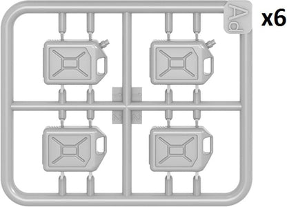 MiniArt - 1/24 Plastic Cans 20l Set 12 Stuks  (11/24) *