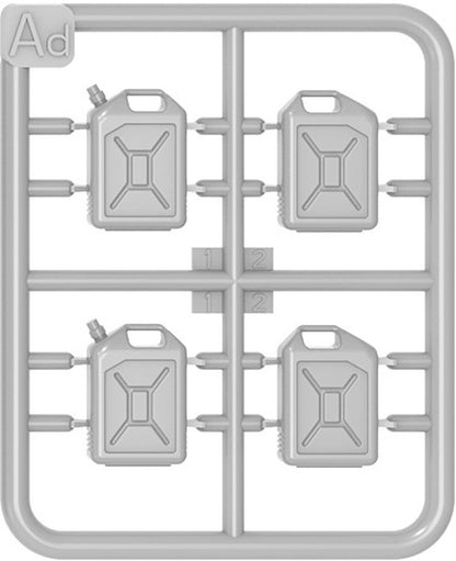 MiniArt - 1/24 Plastic Cans 20l Set 12 Stuks  (11/24) *