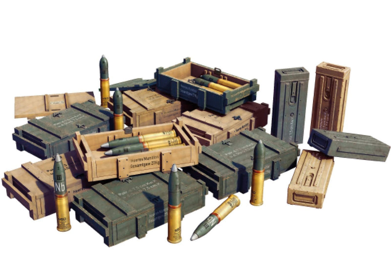Mini Art 35457 1:35 7,5 cm Kw.K STU.G m. Scatole di munizioni - riproduzione fedele, modellismo, kit in plastica, artigianato, hobby, incollaggio, kit di modelli, montaggio