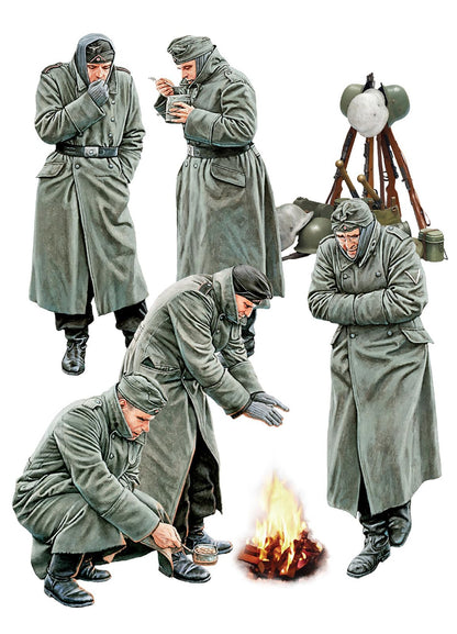 Mini Art 35428 Set di figure in scala 1:35 soldati tedeschi WW II Sp.Ed. - riproduzione fedele, modellismo, kit in plastica, artigianato, hobby, incollaggio, kit di modelli, montaggio