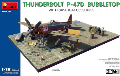 MiniArt - 1/48 P-47d Thunderbolt Bubbletop W/base En Access (11/24) *
