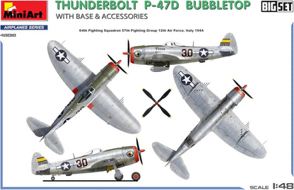 MiniArt - 1/48 P-47d Thunderbolt Bubbletop W/base En Access (11/24) *