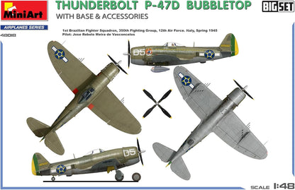 MiniArt - 1/48 P-47d Thunderbolt Bubbletop W/base En Access (11/24) *