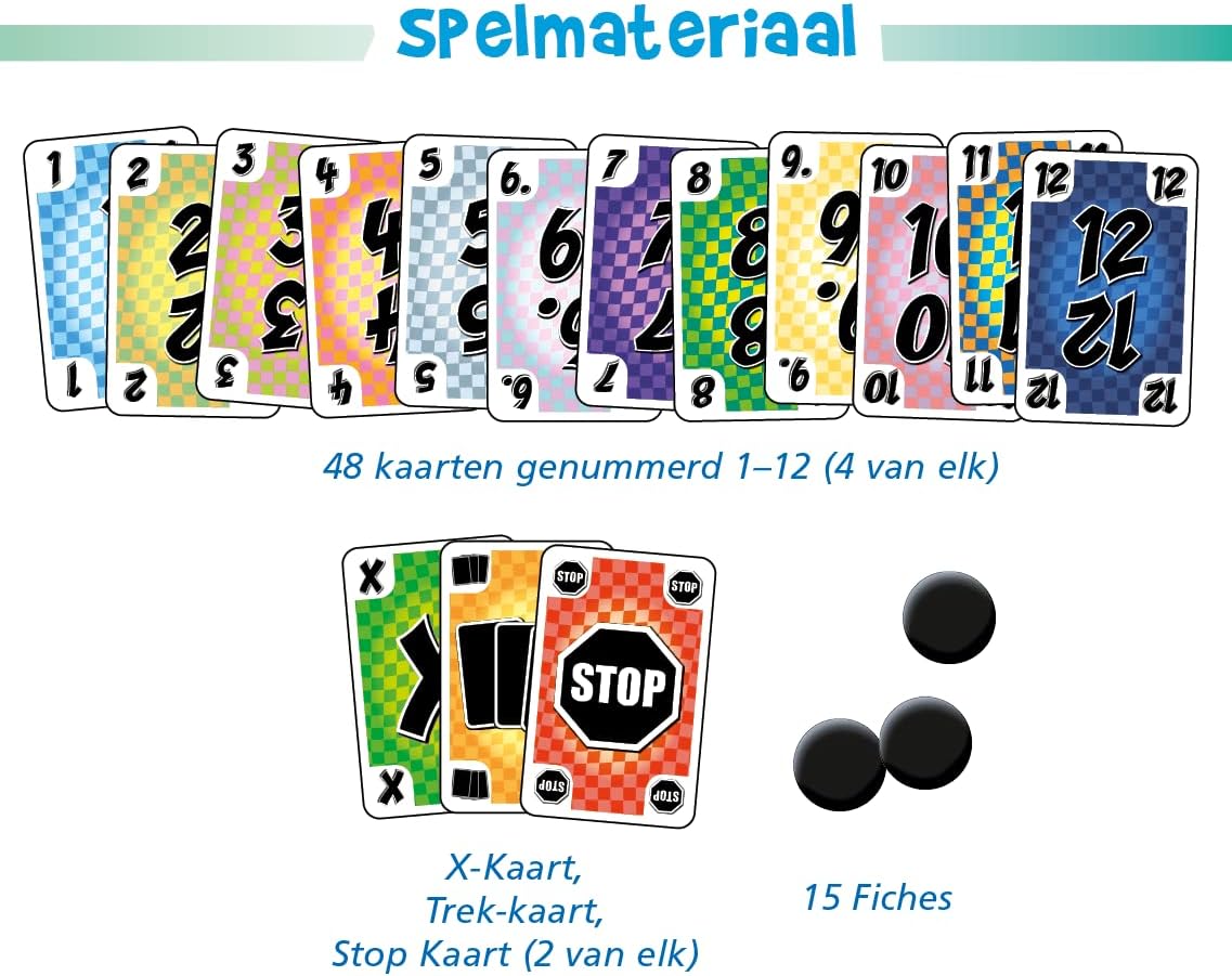 Karierte Reihen-Kartenspiel HOT Games