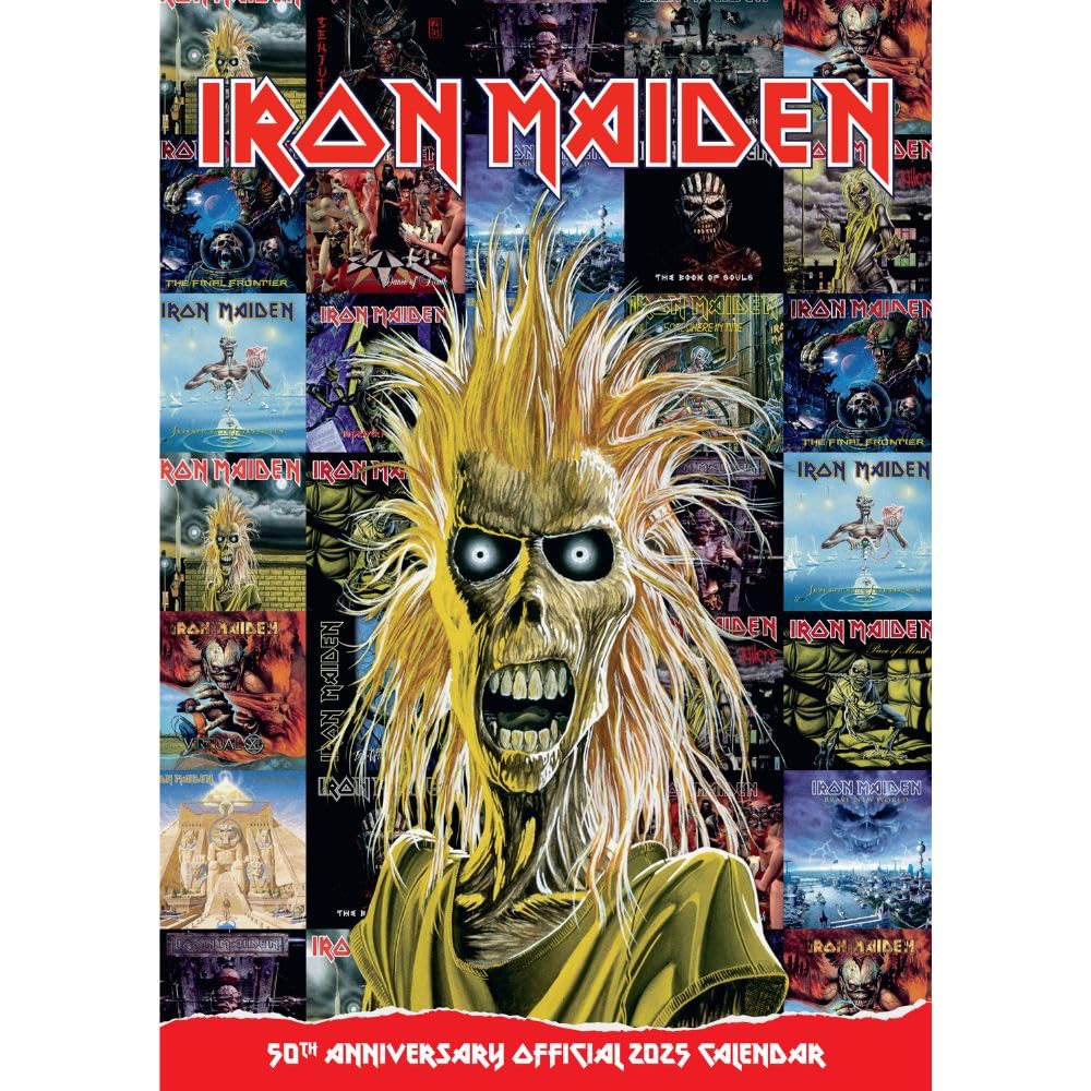 Official Iron Maiden A3 Calendar 2025