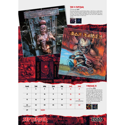 Official Iron Maiden A3 Calendar 2025