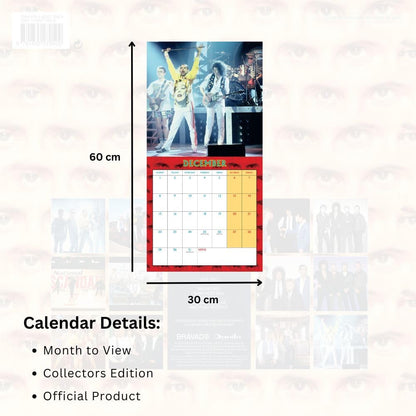 Official Queen Collector's Edition Record Sleeve Calendar 2025