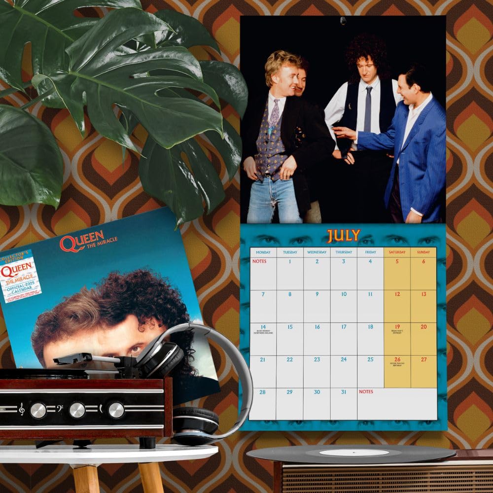 Official Queen Collector's Edition Record Sleeve Calendar 2025