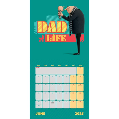 Minions – Despicable Me 4 – Ich Einfach Unverbesserlich 4 – Offizieller Kalender 2025: Original Danilo-Kalender   (Wall-Kalender