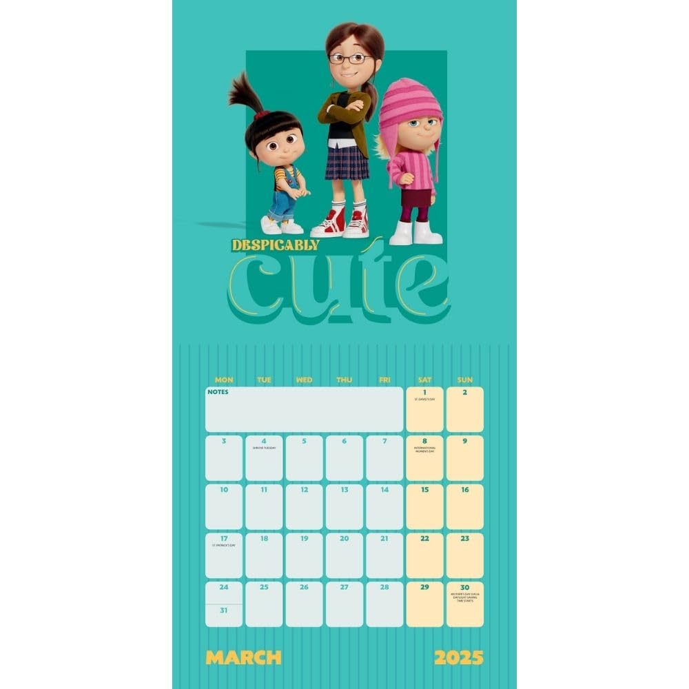 Minions – Despicable Me 4 – Ich Einfach Unverbesserlich 4 – Offizieller Kalender 2025: Original Danilo-Kalender   (Wall-Kalender
