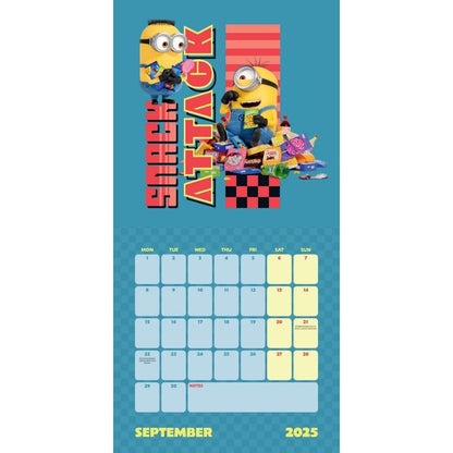 Minions – Despicable Me 4 – Ich Einfach Unverbesserlich 4 – Offizieller Kalender 2025: Original Danilo-Kalender   (Wall-Kalender