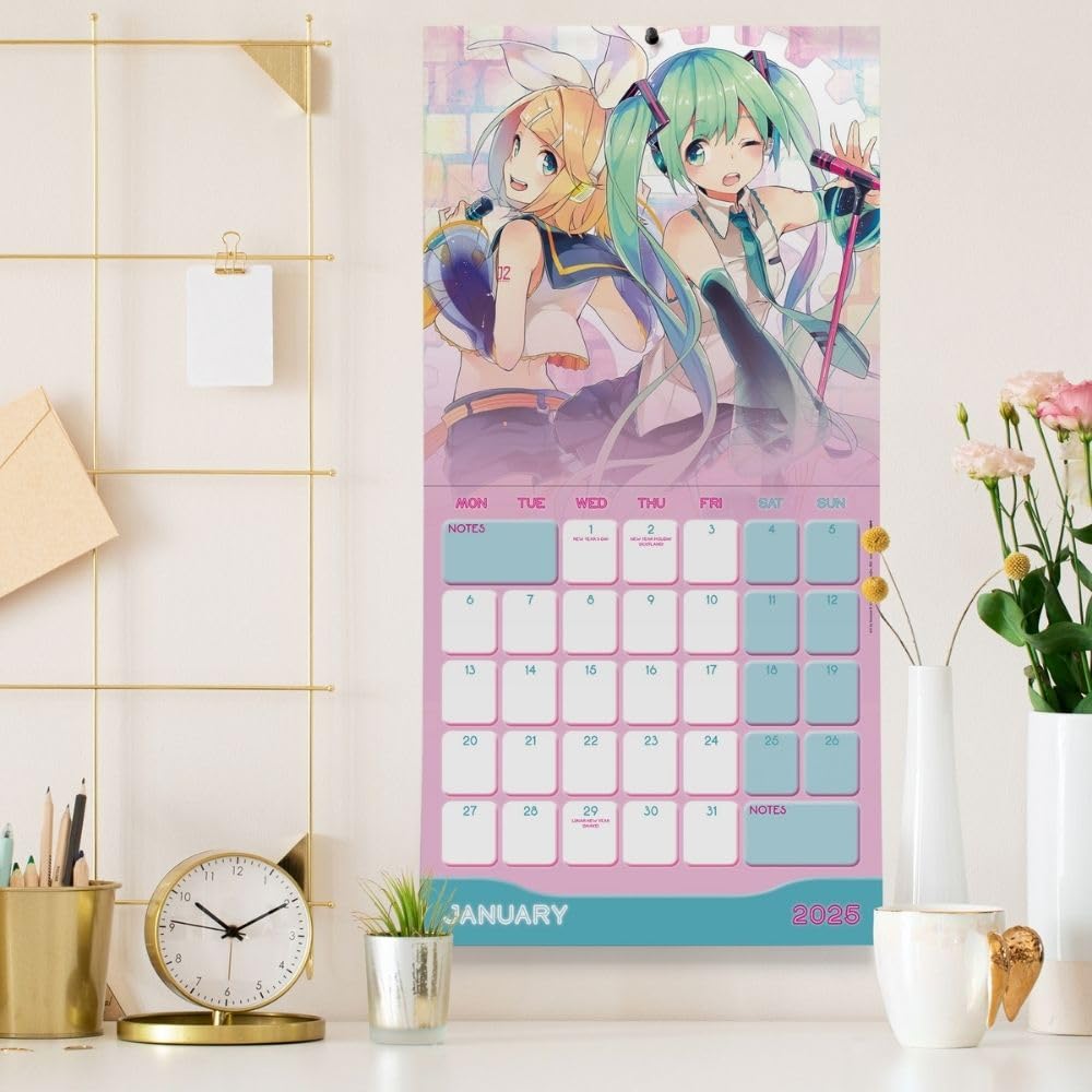 Official Hatsune Miku Square Calendar 2025