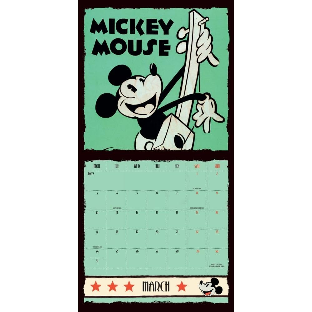 Disney Mickey Mouse 2025 – Wandkalender: Original Danilo-Kalender   (Wall-Kalender