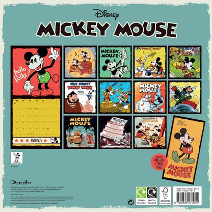Disney Mickey Mouse 2025 – Wandkalender: Original Danilo-Kalender   (Wall-Kalender