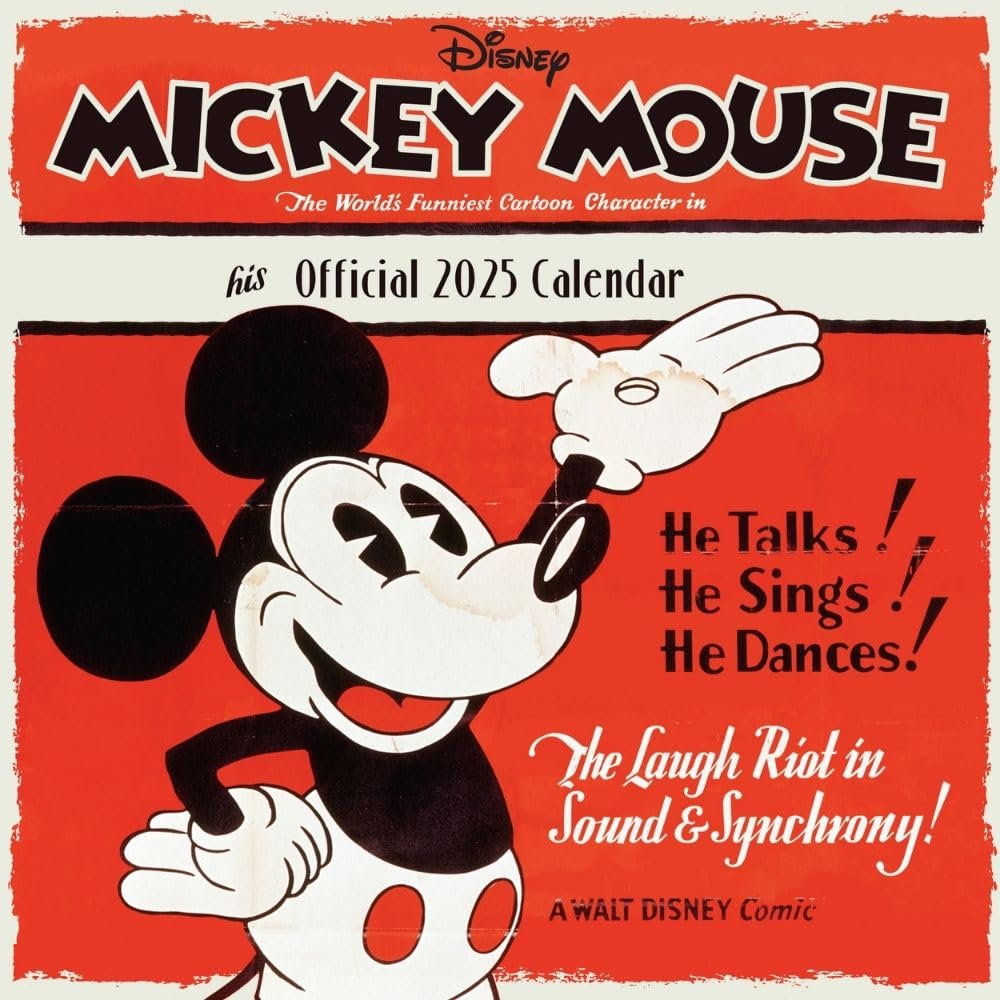 Disney Mickey Mouse 2025 – Wandkalender: Original Danilo-Kalender   (Wall-Kalender