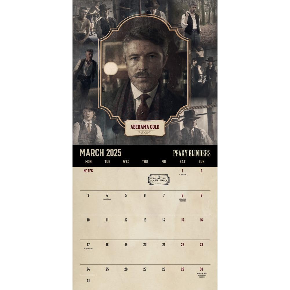 Official Peaky Blinders Square Calendar 2025