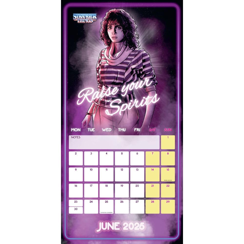 Stranger Things – Netflix – Offizieller Kalender 2025: Original Danilo-Kalender   (Wall-Kalender