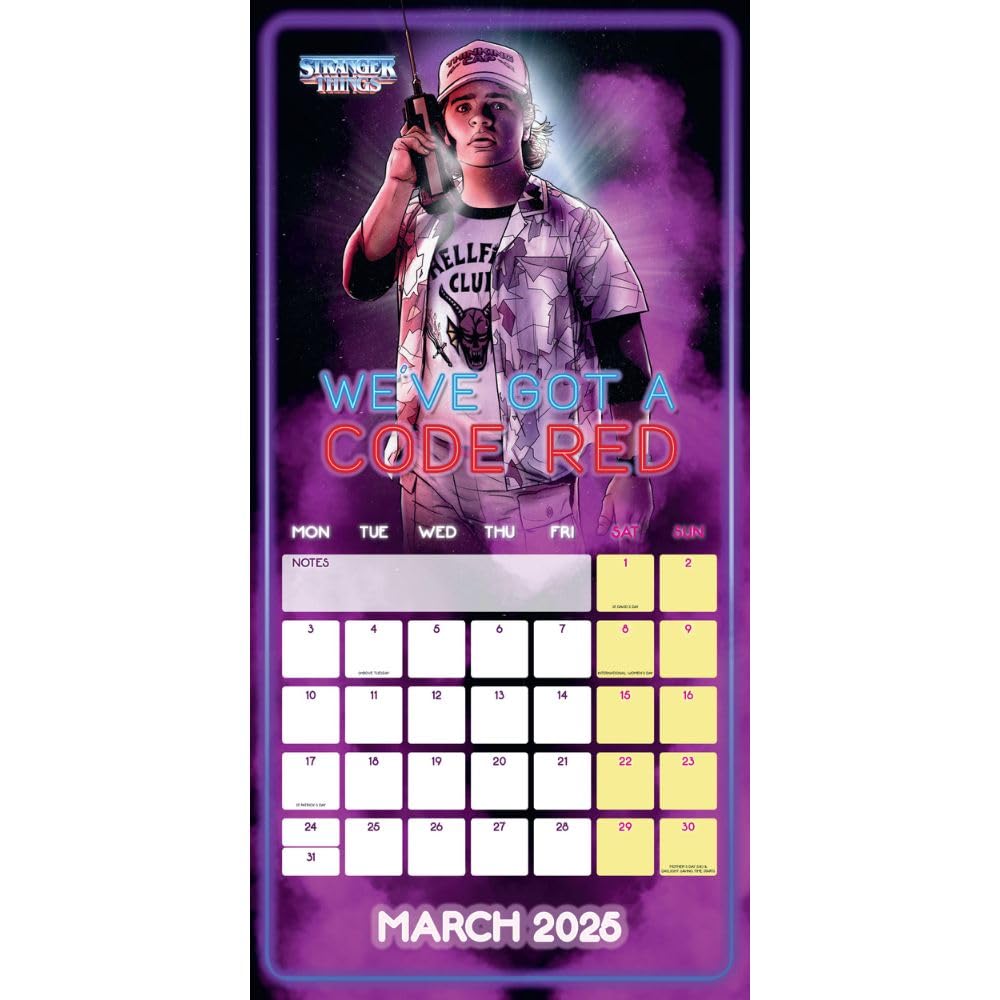 Stranger Things – Netflix – Offizieller Kalender 2025: Original Danilo-Kalender   (Wall-Kalender