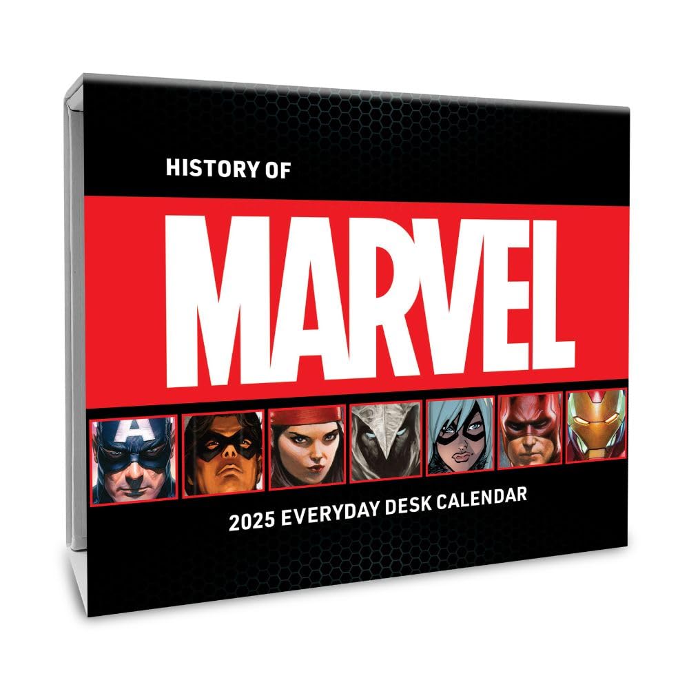 Marvel Desk Block Calendar 2025