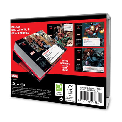 Marvel Desk Block Calendar 2025