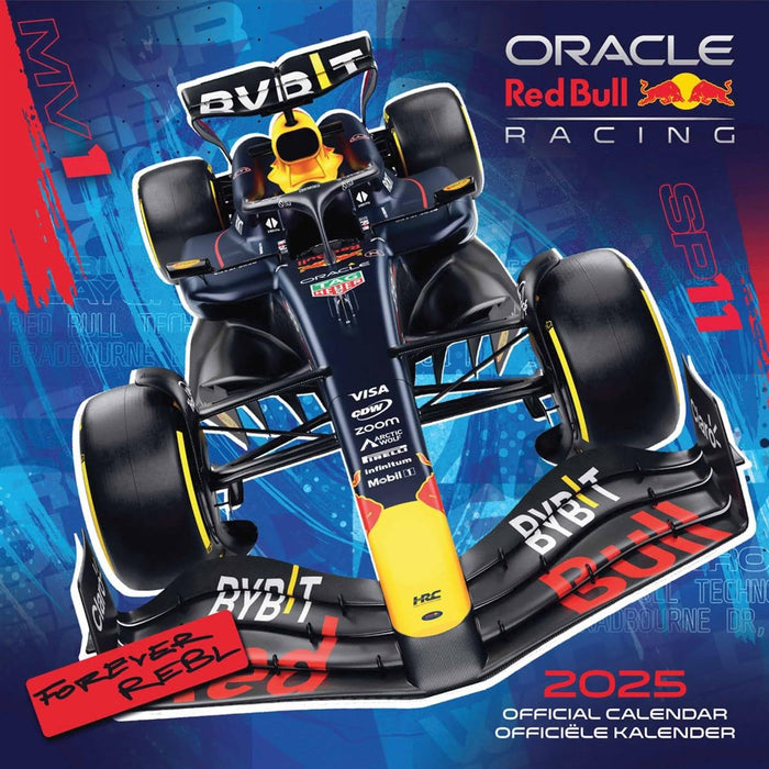 2025 Calendar Formula One Red Bull Racing F1 Month to View Square Calendar Official Product