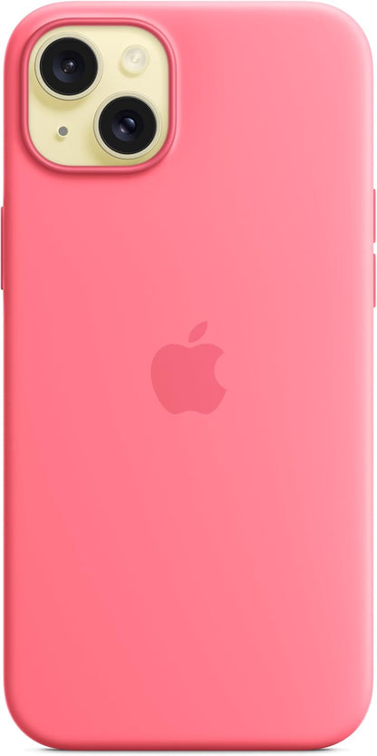 Apple - Back Cover For Mobile Phone - Magsafe Compatibility - Silicone - Pink - For Iphone 15 Plus
