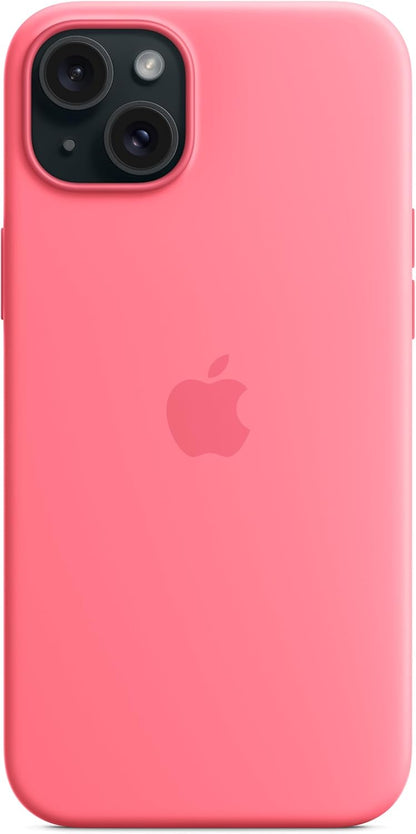 Apple - Back Cover For Mobile Phone - Magsafe Compatibility - Silicone - Pink - For Iphone 15 Plus